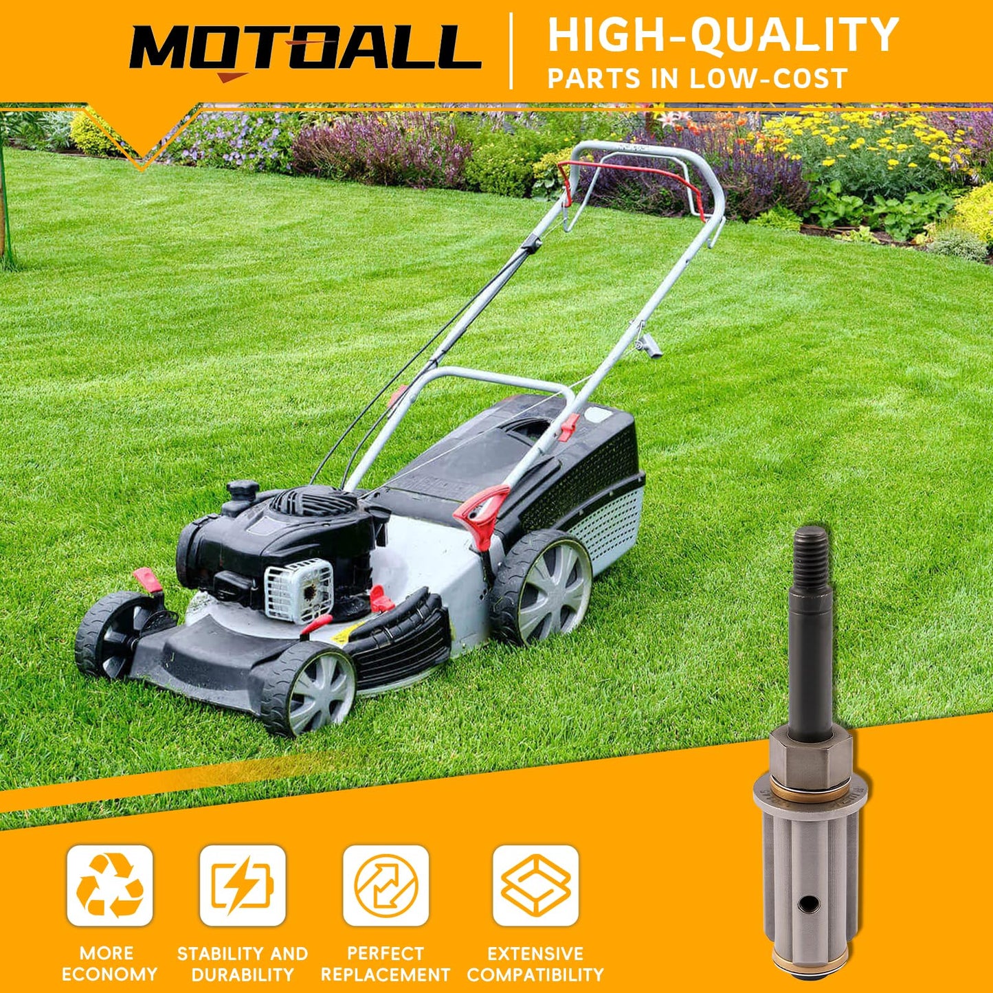 MOTOALL 4144-640-5900 Bearing Housing for Stihl FS38, FS45 Trimmer 41446405900, 4144 640 5900