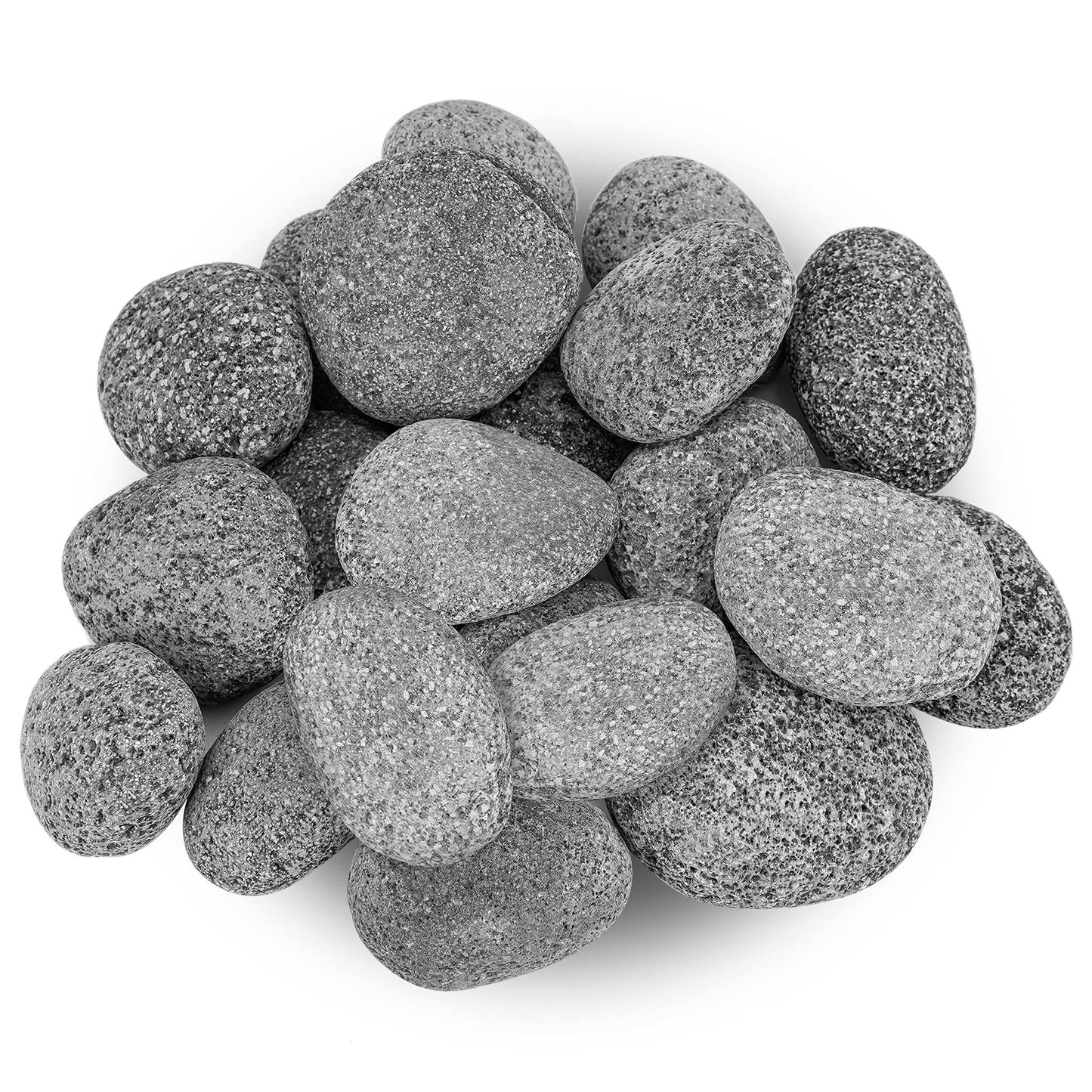 Stanbroil Tumbled Lava Rock Pebbles for Indoor or Outdoor Gas Fire Pits and Fireplaces - 10 pounds (2"-3")