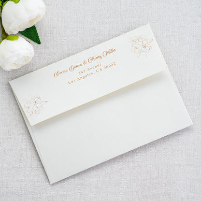 PONATIA 50 Pieces 5x7 Envelopes, A7 Envelopes Self Seal for Weddings, Invitation Cards, Photos, Postcards, Greeting Cards Mailing, Baby Shower, Graduation, Christmas Gift Cards (Ivory)